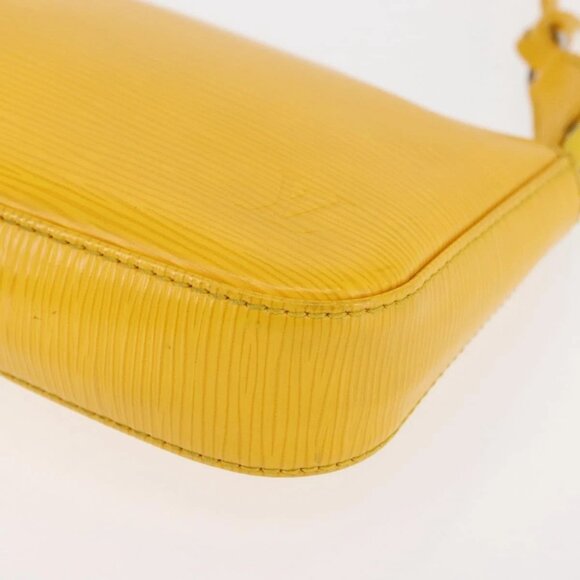 LOUIS VUITTON Epi Pochette Accessoires Accessory Pouch Yellow M52989 Auth 146464 - Picture 5 of 16